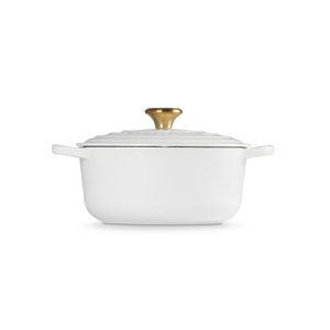 Le Creuset Signature White Cast Iron Round Casserole 20cm